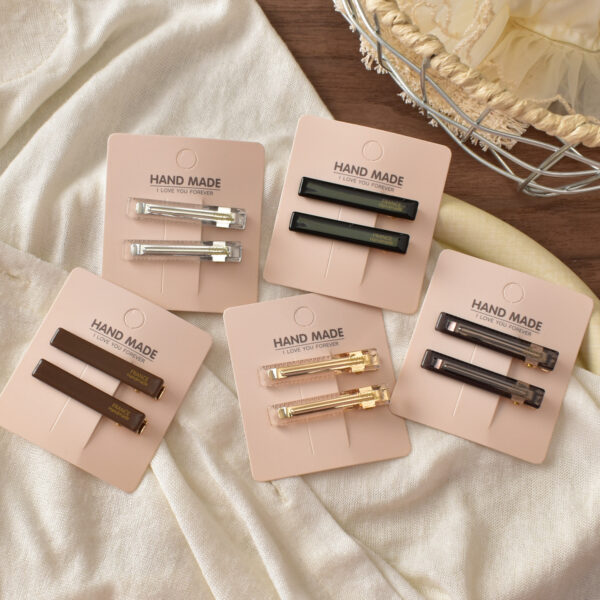 oly-c81a0f63947fcbb6bcdcb2c124f993e3 Wholesale Acetate Inlaid Duckbill Hair Clip 4.7cm Transparent Silver Trendy Hair Accessory for Boutique Resale