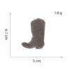 Wholesale Polyester Thread Cowgirl Horse Shoe Embroidery Patch Pink Iron On for Clothing Repair Fashion Accessory