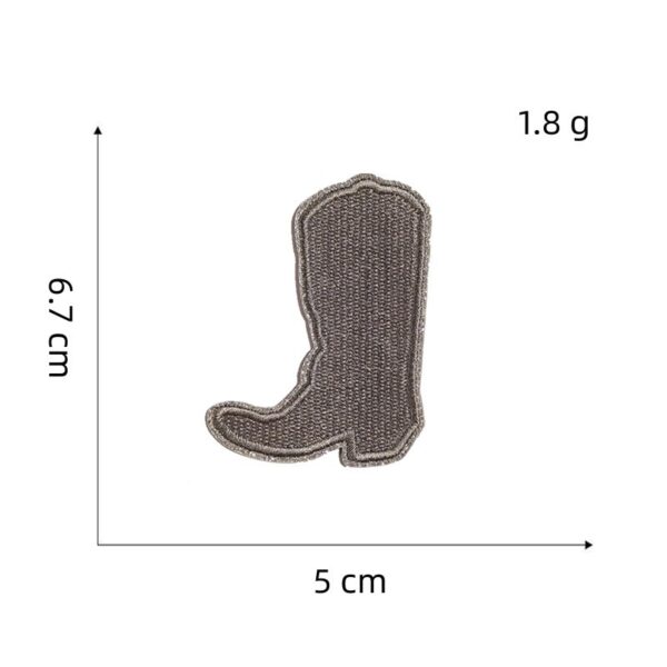 Wholesale Polyester Thread Cowgirl Horse Shoe Embroidery Patch Pink Iron On for Clothing Repair Fashion Accessory