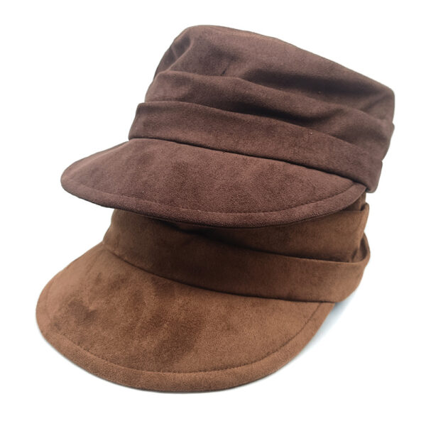 Wholesale Retro Korean Style Suede Equestrian Dome Hat Fashion Accessory Trendy Gift for Boutique Resale