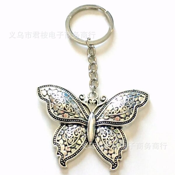 Wholesale Retro Alloy Butterfly Keychain Key Pendant Fashion Accessory Gift