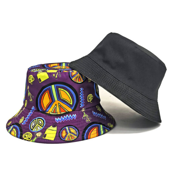 Wholesale Fashion Bucket Hat Peace Car Pattern Sun Protection Outdoor Casual Hat for Women