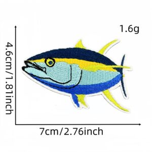 Marine life fish cloth sticker 3#