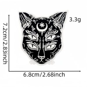 Black skull cloth patch 1#