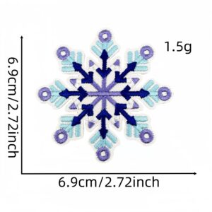 Snowflake cloth sticker 6#