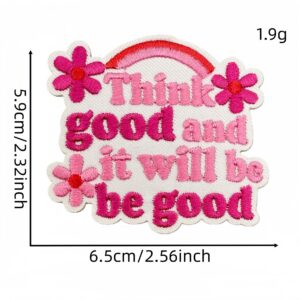 Pink english fabric patch 16#