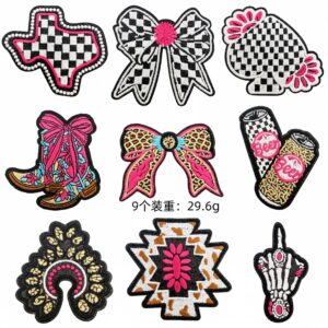 Sweet and cool style cloth patch b set of 9 pieces