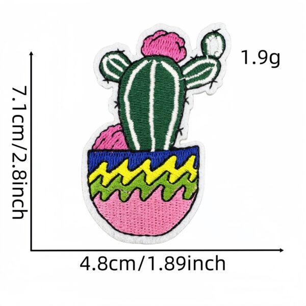 Wholesale Cactus Embroidered Patch Trendy Fashion Accessory for Bags Gift Boutique