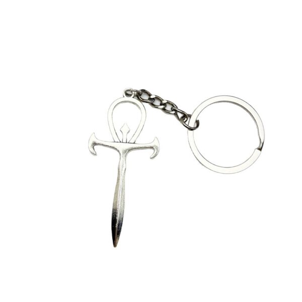 Wholesale Gothic Retro Zinc Alloy Cross Sword Keychain Silver Fashion Accessory Gift