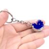Wholesale Australia Flag Football Keychain Metal Crystal Pendant Fashion Accessory