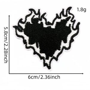Flame love cloth sticker 11#