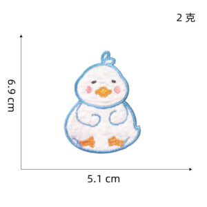 Plush duck cloth stickers 2#* self-adhesive cloth stickers