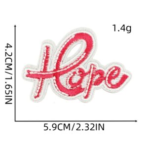Pink ribbon cloth stickers 1#