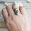 Wholesale Alloy Electroplated Adjustable Vintage Geometric Ring for Party Girls Boutique Resale