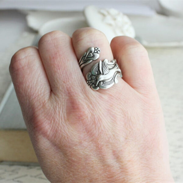 Wholesale Alloy Electroplated Adjustable Vintage Geometric Ring for Party Girls Boutique Resale