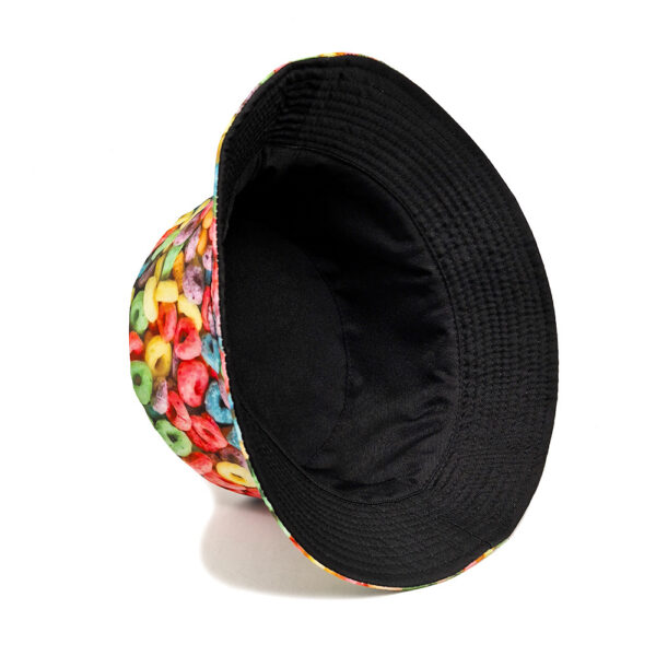oly-c908a7e0d4b32881c5235177e689e191 Wholesale Donut Candy Print Fisherman Hat Fashion Unisex Sunscreen Bucket Hat for Outdoor