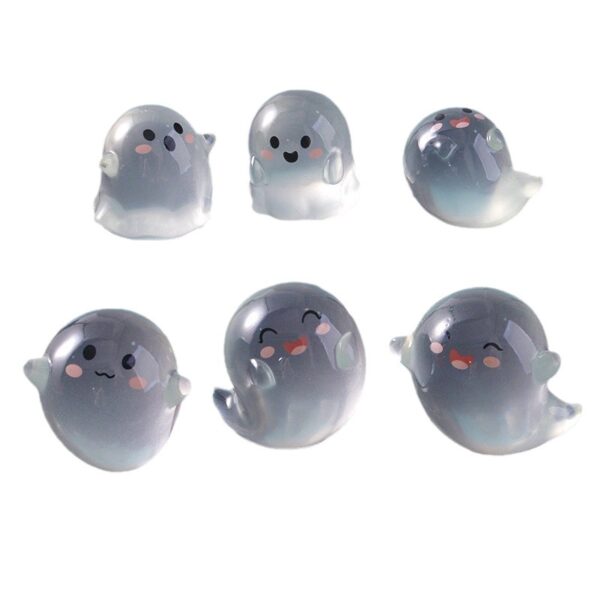 oly-c93e6c670cac9a9428e0f772d1f680b0 Wholesale Resin Halloween Glowing Ghost Ornament DIY Desktop Decor Party Favor Gift