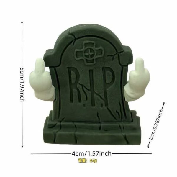 oly-c997d169ea7cb26b4af1583019e680b0 Wholesale Resin Halloween Ghost Figurine - Middle Finger Design, Cute Decorative Accent for Party or Everyday Use