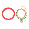 oly-c9990a9b64a9db0b88d7da1f636d9ccf Wholesale Zinc Alloy Christmas Snowflake Bracelet Set 2 Pack Fashion Jewelry Accessory