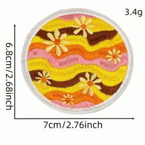 Orange-yellow cloth patch #7