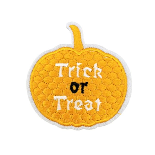 Wholesale Halloween Pumpkin Ghost Embroidery Patches Iron-On Decorative Cloth Stickers for Party and Craft