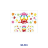 Wholesale 8pcs Hand Drawn Cartoon Figure Bow Floral Maternal Slogan Peace Sign Decor Mini Cup Keychain Sticker OLY Exclusive