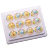 Wholesale Hand Painted Acrylic Loose Beads Colorful Mixed DIY Jewelry Making Supplies Gift