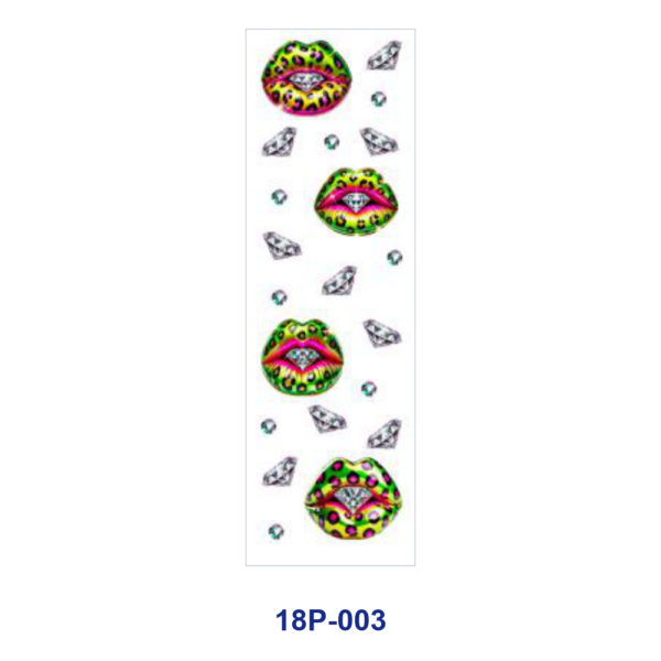 Wholesale 2/8/16pcs UV DTF Stickers Leopard Lips Diamond Treasure Coin Crab Pattern Pen and Bookmark Stickers