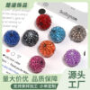oly-c9ce32e3289a57636fb0098bc9f7c46c Wholesale Halloween Spider Web Clay Beads 20mm for DIY Jewelry Fashion Accessory
