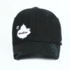 Wholesale Stylish Washed Cotton Maple Leaf Baseball Cap Adjustable Sun Protection Hat Fashion Accessory for Boutique Resale