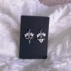oly-ca2daf495d7cb44f37854cf48d1a0764 Wholesale Alloy Heart Butterfly Bow Earrings with Rhinestone Trendy Jewelry for Casual Everyday Wear Gift Boutique Resale