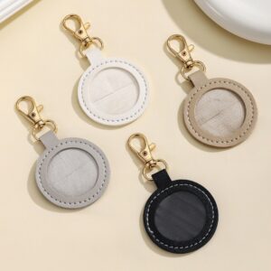 oly-ca3eea0de6af5fb45f733ee746e67bd1 Wholesale White Leather Keychain Card Case Luggage Tag Chic Car Key Accessory Gift