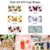 oly-ca4f1d71a19db8834ba0e64e59d9fc50 Wholesale 5pcs Deep Toned Watercolor Butterfly Sunflower Red Rose Dahlia Lilac Daisy Mixed Floral Decor Prints 16oz Cup UV DTF Wraps
