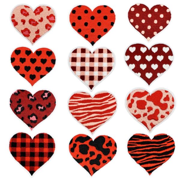 oly-ca58ffe7d51c3ae9a1dae5237a19ac6c Wholesale Chic Embroidered Heart Patch Polyester DIY Accessory for Resale