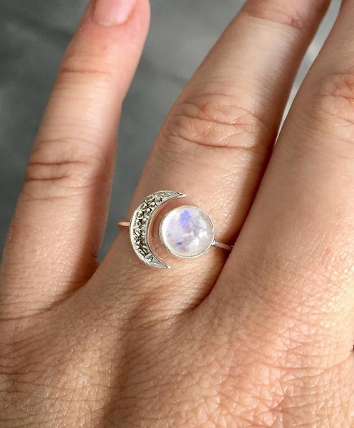 oly-ca590947ff3e31fd5fcb3e0b5cb5ac49 Wholesale Silver Plated Moonstone Ring Fashion Wedding Jewelry Boutique Resale