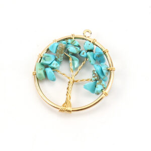 Golden blue turquoise -3cm
