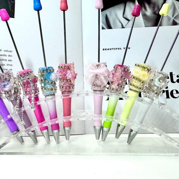 oly-ca650335d0a0da40183c003ab6dbc63e Wholesale Trendy DIY Beaded Pen with Wing Design Fashionable Office Decor Accessory