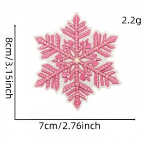 Pink christmas cloth sticker 8#