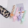 oly-ca71b26bf61340eb8e09cff90cbe3e4d Wholesale Red Heart Design Cotton Rope Keychain Bag Charm Fashion Accessory for Couples
