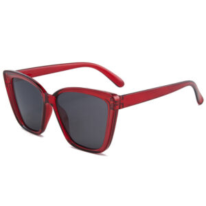 Red frame, grey lens