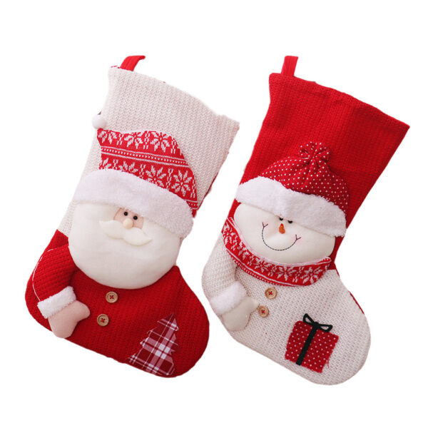 oly-caa0a7142ee010bc0847a37d893ad850 Wholesale Stylish Christmas Stocking Large Knit Santa Candy Gift Bag
