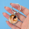 Wholesale Gustav Klimt Art Keychain Metal Gold Foil Pendant Couples Gift and Bag Charm