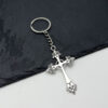 Wholesale Gothic Flower Cross Keychain Car Key Accessory Bag Charm Gift