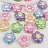 oly-caedd4483fe088b1bb1a82d40f0b3977 Wholesale Sweet Candy Color Acrylic Flower Beads 5 Petal Shape Loose Beads for DIY Keychain Bag Charm and Jewelry Making Supplies