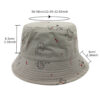 Wholesale Cute Dog Print Bucket Hat Sun Protection Dome Brim Resale Accessory