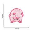 Wholesale Embroidered Patches Pink Cute Pig Cartoon Applique for Clothing Decoration Boutique Accessories 9 Pack