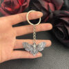 Wholesale European Style Metal Butterfly Moth Keychain Pendant Fashion Accessory Bag Charm Gift