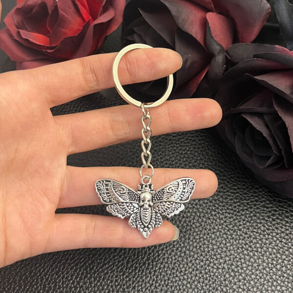Wholesale European Style Metal Butterfly Moth Keychain Pendant Fashion Accessory Bag Charm Gift