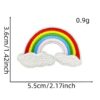 Wholesale Decorative Love Rainbow Cartoon Embroidered Patch Iron-on Applique for DIY Clothing Accessories