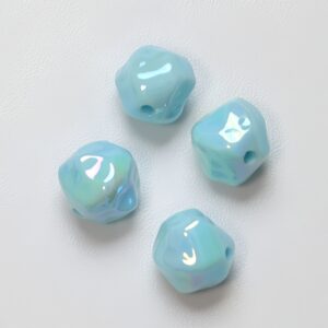 05-lake blue / The size is about 12mm, the hole diameter is about 1.8mm (sold by piece)
